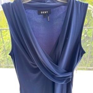 DKNY Women's Surplice-Neck Faux-Wrap Sleeveless Top